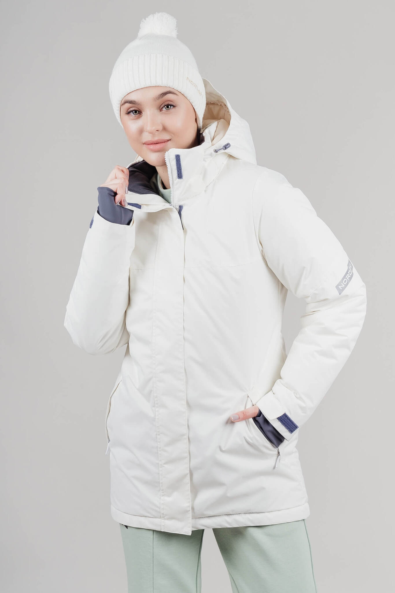 Женская утепленная куртка Nordski Casual cream - 7