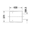 Duravit Viu 21290000 Сиденье для компактного унитаза 257309 (с микролифтом), петли: нерж. сталь, цвет: белый