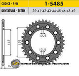 Новая задняя ведомая звезда SUNSTAR 1-5485-44 JTR302