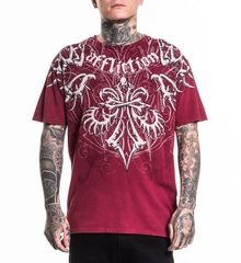Футболка Affliction SKELETON RED