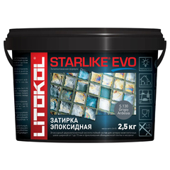 Затирка швов эпоксидная Litokol Starlike Evo S.130 Grigio Ardesia, 2,5 кг