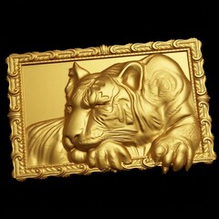 Силиконовый молд № 0677 картина Тигр