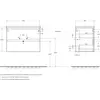 BelBagno KRAFT 39-700/390-2C-SO-AO База под раковину подвесная с фрезерованными ручками по всей длине фасада с 2 выкатн. ящ., Голубой Мат.,700x395x500