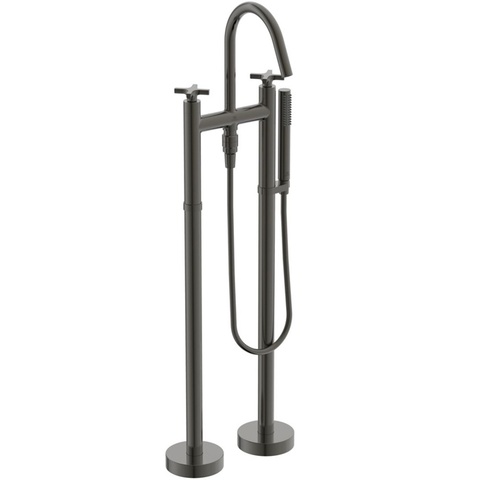 Ideal Standard Joy Neo BD168A5 Двурукоятковый напольный смеситель для ванны Magnetic Grey / Магнит