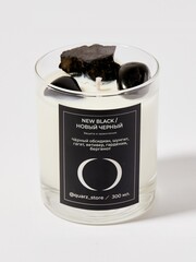 Ароматическая свеча с кристаллами NEW BLACK / НОВЫЙ ЧЕРНЫЙ