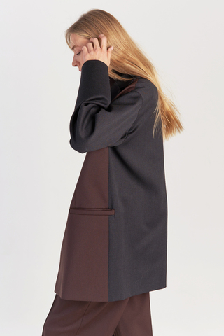 Sample sale Жакет шерстяной двухцветный