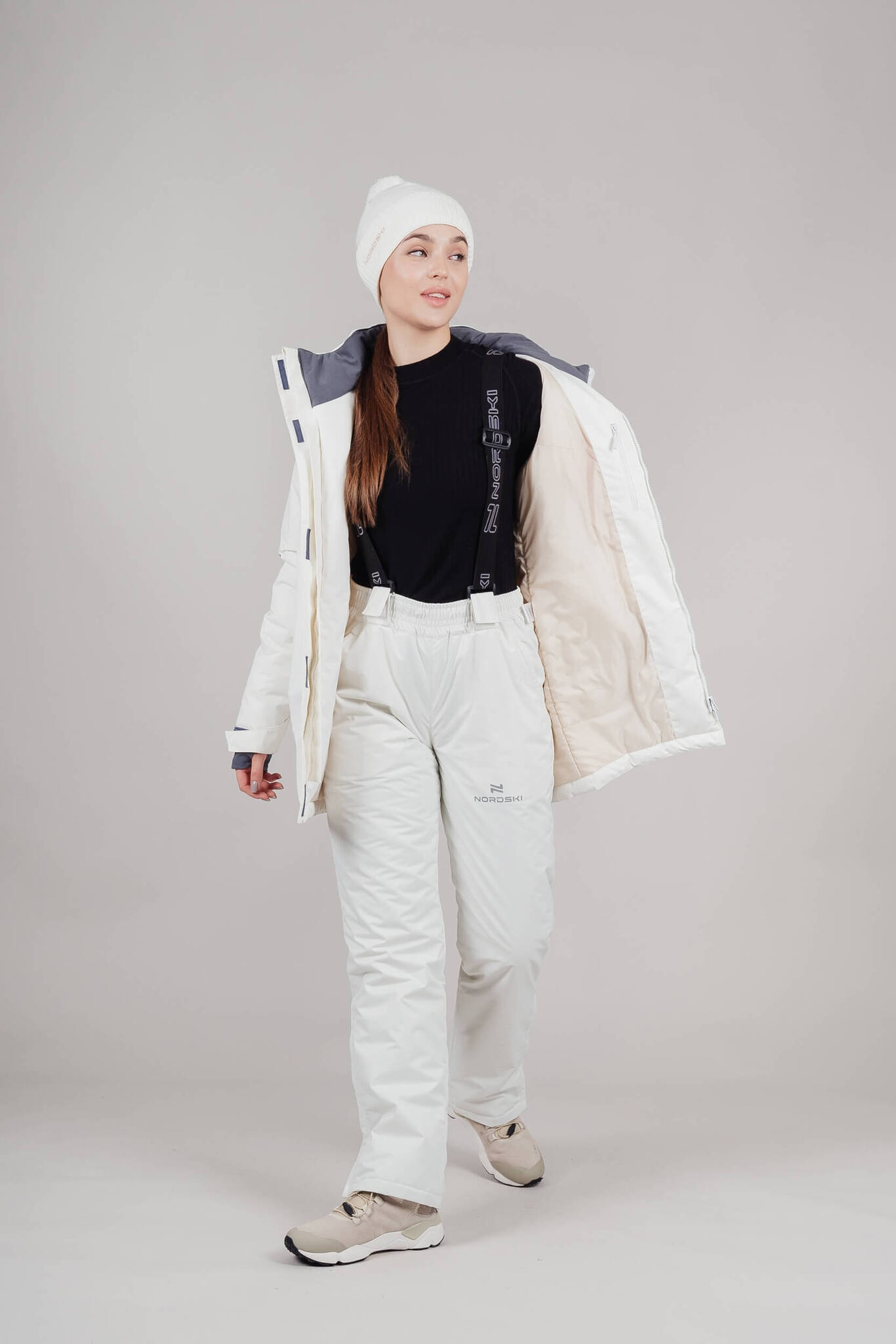 Женская утепленная куртка Nordski Casual cream - 13