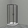 BelBagno Uno UNO-195-R-2-100-C-NERO Душевой уголок радиальный, 100x100, цвет: чёрный