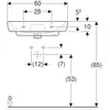 Geberit Smyle 500.228.01.1 Раковина, 60x48см, белый