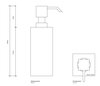 Decor Walther Cube 0839720 Дозатор жидкого мыла, цвет: золото