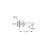 GROHE Eurodisc Cosmopolitan 13278002 Излив для ванны настенный