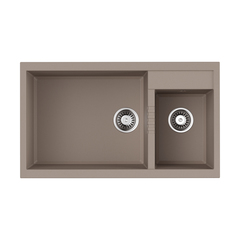Мойка кухонная Omoikiri Tedori 86-2-LB-SA 4993934 фото