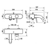 Gessi Goccia 33613#279 Смеситель для ванны без душевого комплекта, с автоматическим переключателем ванна/душ, цвет: белый