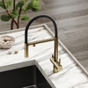 Sancos Imola SC4010BGBH Смеситель для кухни с гибким изливом и краном для фильтра, цвет: брашированное золото,черный