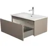 BelBagno UNO-800-1C-SO-СO База под раковину подвесная с фрезерованными ручками по всей длине фасада с одним выкатн. ящ., Бежевый матовый, 800x455x350
