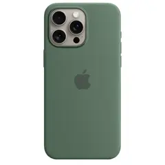 Силиконовый чехол с поддержкой MagSafe Apple Silicone Case для iPhone 15 Pro Max, Cypress (Кипарис)