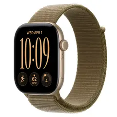 Умные часы Apple Watch Series 12 GPS, 46mm, Light Gold Aluminum Case with Olive Sport Loop