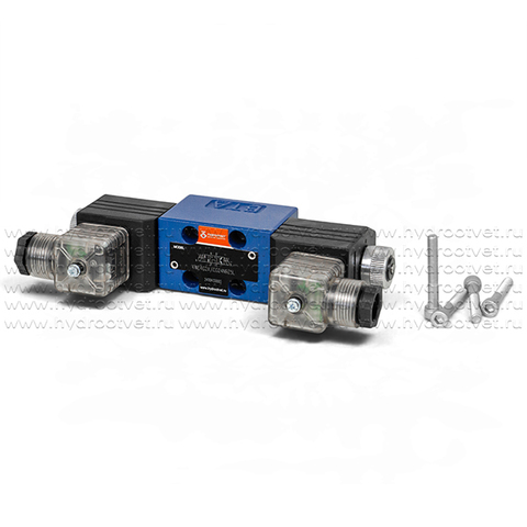 Фото 4WE4G2X/CG24N9Z5L - Гидрораспределитель золотниковый Ду 4 (CETOP02) с электроуправлением, схема G (64), электроуправление G24, возврат - пружинный