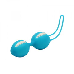 Вагинальные шарики SMARTBALLS DUO от Fun Factory (бело-синий)