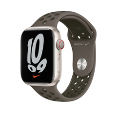 Ремешок Apple 41 mm  Midnight Olive Gray/Cargo Khaki Nike Sport Band - Regular (ML873ZM/A)