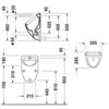 Duravit Fizz 823360007 Писсуар настенный, ширина, мм-305, глубина, мм-285, высота, мм-500, подвод воды-сзади