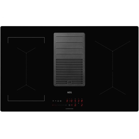 Индукционная варочная панель со встроенной вытяжкой AEG IDE84244IB