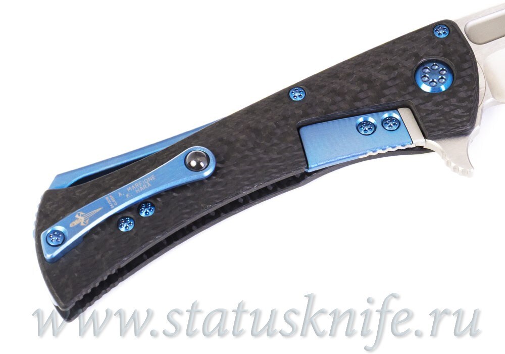 Нож Marfione Custom Closer Carbon Blue Limited
