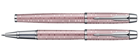 Ручка-роллер Parker IM Premium T224, Pink Pearl Vacumatic CT (1906773)