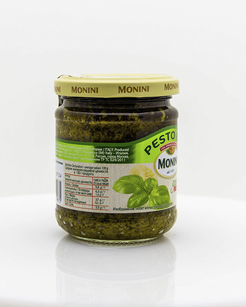 Соус Песто Monini БИО Без Чеснока 190 гр.