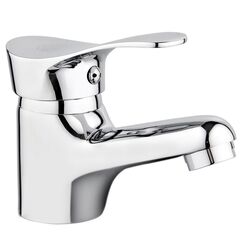 Смеситель для раковины, РМС, корот изл, с картриджем, хром, SL86-001