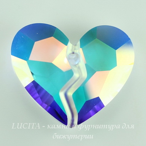 6263 Подвеска Сваровски Forever Heart Crystal AB (36 мм) ()