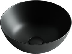 Ceramica Nova Element CN6004 Умывальник чаша накладная круглая, 35.8x35.8, цвет: чёрный фото