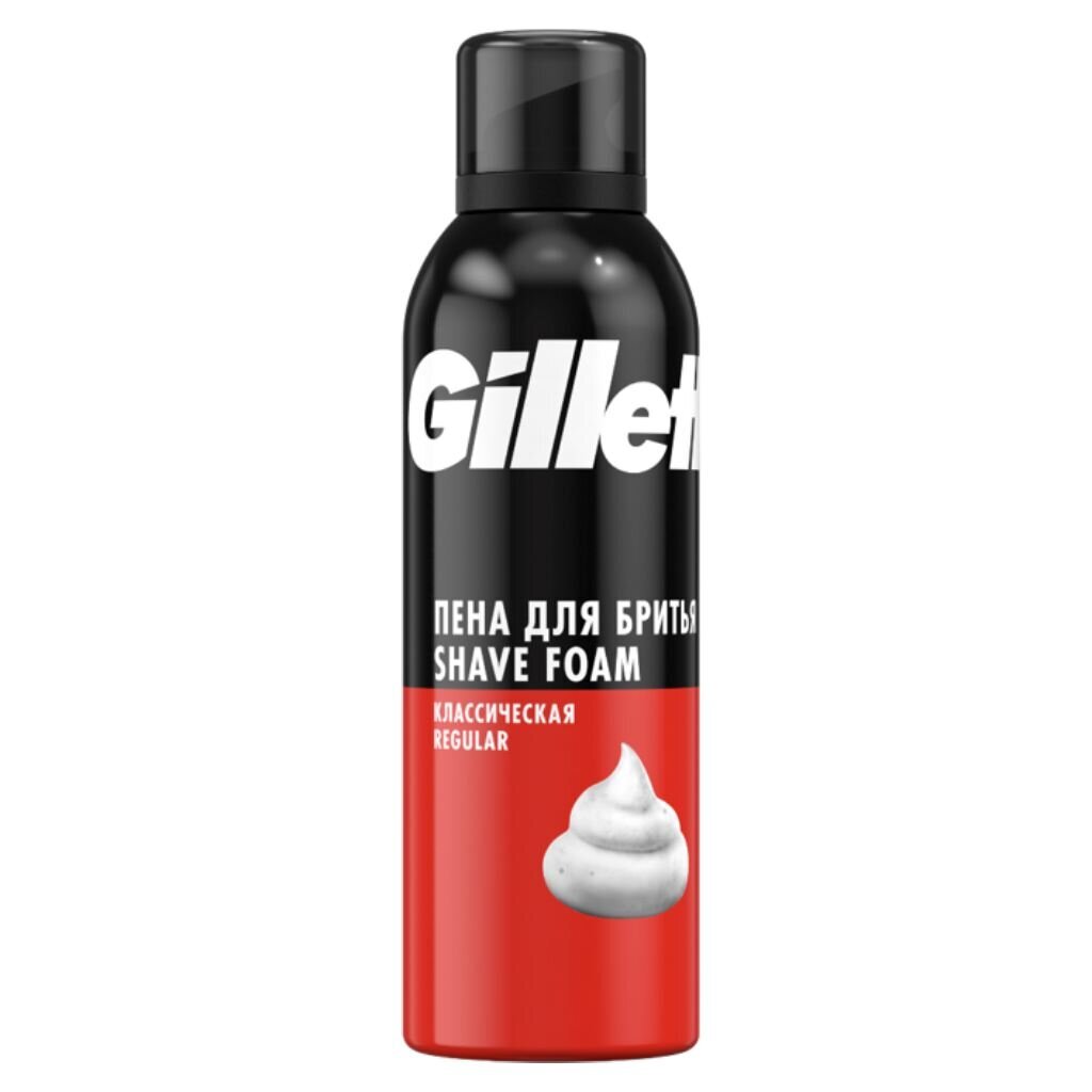 Пена для бритья Gillette классическая (регуляр) 200 мл