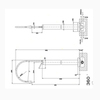 Gessi Goccia 33624#031 Напольный смеситель для раковины (без встраиваемой части), цвет: хром