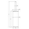 Gessi Rilievo 59543#031 Ершик напольный, цвет: хром
