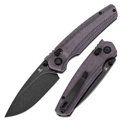 Фото Складной нож Tenable Raven, сталь 14C28N, рукоять микарта, фиолетовый