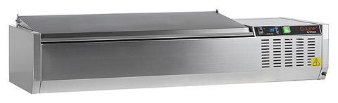 Витрина холодильная для ингредиентов TEFCOLD GVC33-120 S/S