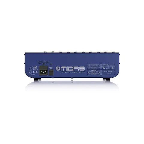 MIDAS DM12 - аналоговый микшер, 12 каналов (2 стерео), 8 мик.преампов MIDAS, 8 инсертов, 2 AUX