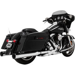 VANCE & HINES MUFFLERS 4"CH W/BLK-16FL MUFFLERS ELIMINATOR 400 CHROME BLACK