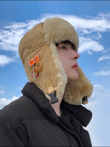Картинка шапка-ушанка Skully Wear LFM-168 khaki - 3