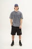 Футболка Kultura oversize Premium garment dyed серо-синий