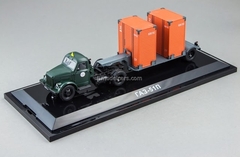 GAZ-51P green and T-213 semi gray DIP 1:43