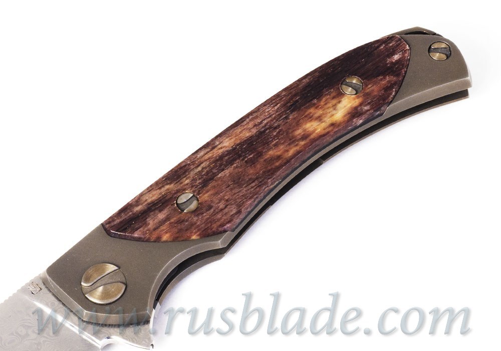 Cheburkov Custom Frieze Giraffe bone Damascus one-off - фотография 