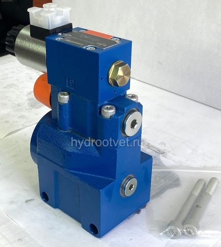 Фото DBW20BG2-5X/200CG24N9K4 - Предохранительный клапан Ду25 с давлением настройки до 200 бар, управление - X и Y - внутренние с разгрузкой B = открыт с электроуправлением G24