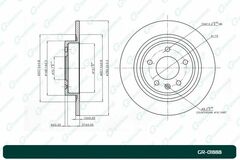 Диск тормозной G-brake  GR-01888
