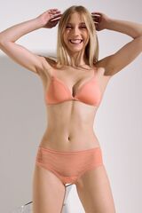 Бюстгальтер с треугольными чашками без косточек LISCA HONEY 60517 Абрикосовый пастельный