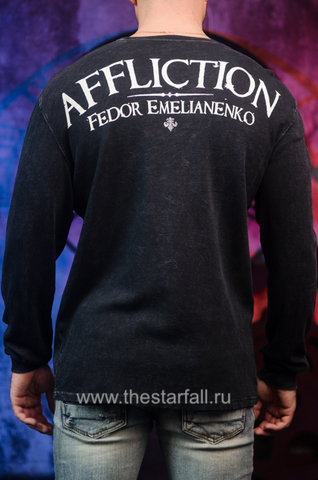 Affliction | Пуловер мужской Fedor Warbird Last Emperor A1091 спина