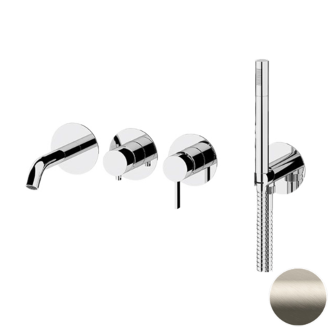 Remer Metrica MC53D2PWBXV Смеситель для ванны, цвет: нержавеющая сталь