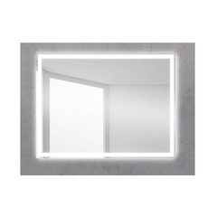 BelBagno SPC-GRT-900-600-LED-TCH Зеркало с встроенным светильником и кнопочным выключателем, цвет: белый фото