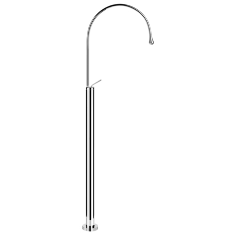 Gessi Goccia 33628#031 Напольный смеситель для раковины (без всраиваемой части), излив 389мм R=197, цвет: хром